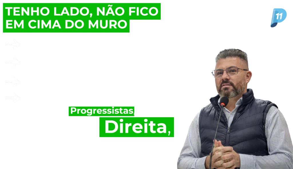 Tenho lado, não fico em cima do muro. Sou contra a burocracia e a favor da liberdade para empreender e trabalhar; Sou favorável a Eficiência e Transparência da gestão pública e contra a interferência do setor público no privado; Estou do lado de quem empreende, inova e investe para gerar oportunidades; Estou do lado das pessoas de bem da nossa cidade.